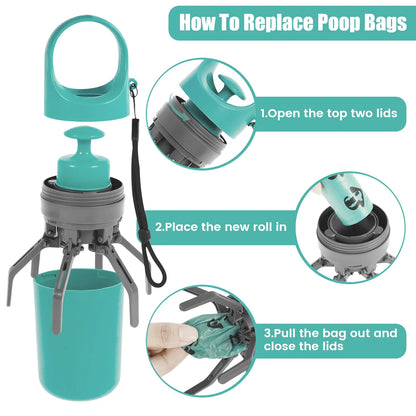 Portable Dog Pooper Scooper Shovel
